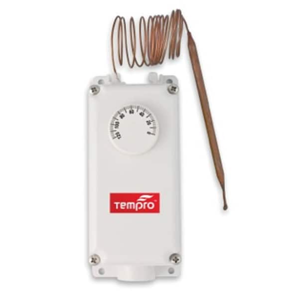 Tempro Line Voltage Thermostat, SPDT, 0-120 Degree F, 60in Bulb, NEMA 4X Housing TE316062 - main
